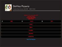 Tablet Screenshot of devitospizzeria.net